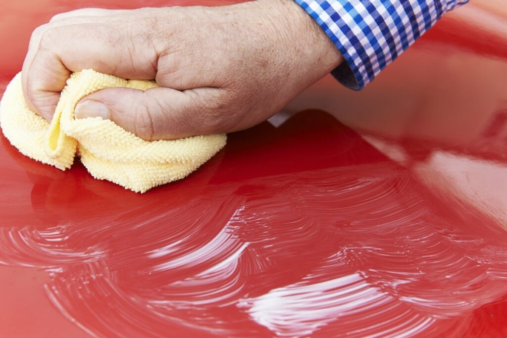 waxing your car by hand